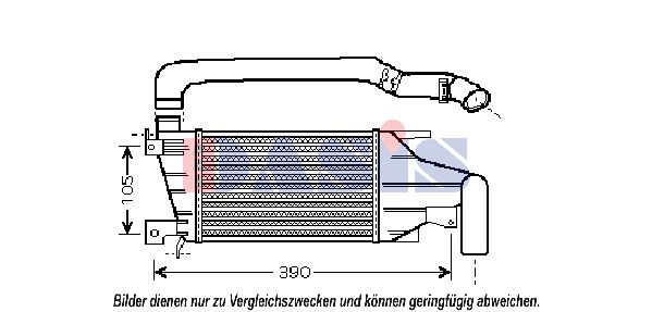 AKS DASIS Kompressoriõhu radiaator 157028N